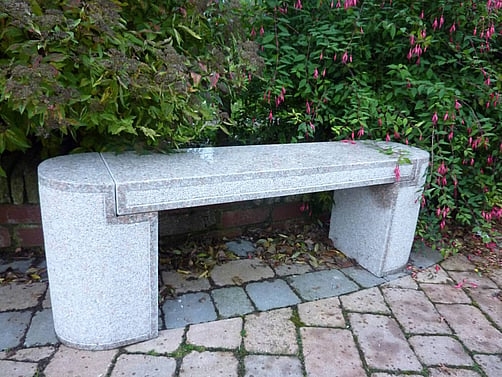Aberdeen Pink Granite Garden Bench