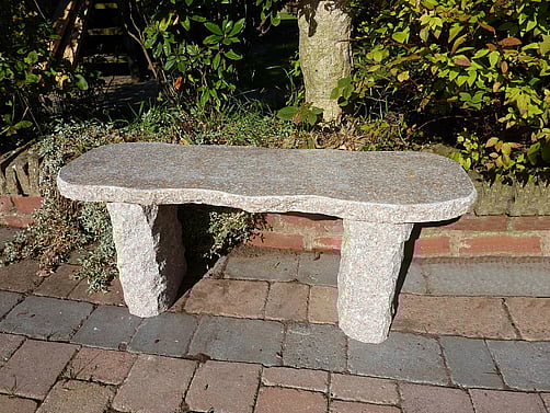 Worchester Pink Granite Garden Bench