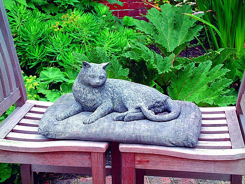 Pampered Cat Statue