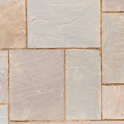 Cornfield 15.3m Natural Sandstone Garden Patio Kit