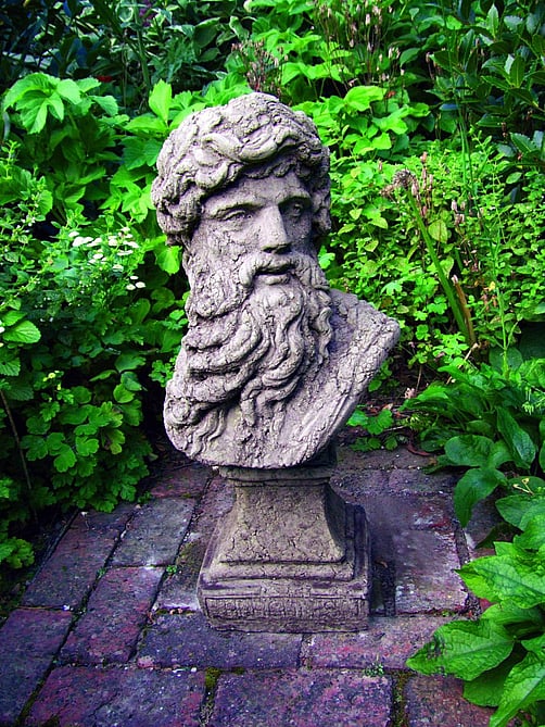 Hercules Bust Garden Statue