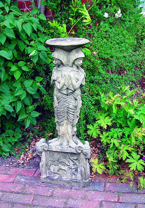 Egyptian Stone Garden Pedestal
