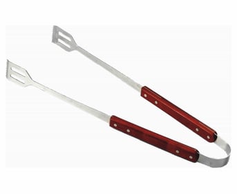 Wooden Handled BBQ Tongs