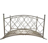 Marra Grey Antiqued Metal Garden Bridge