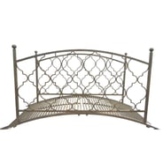 Marra Grey Antiqued Metal Garden Bridge