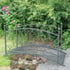 Marra Grey Antiqued Metal Garden Bridge