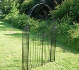 Secret Garden Metal Garden Arch with Gates
