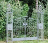 Vintage Antiqued Metal Garden Gate