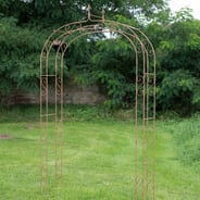 Rusted Gothic Metal Garden Arch