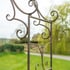 Heraldic Rusted Metal Garden Arch Trellising