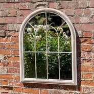 Bowed Garden Mirror