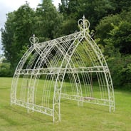 Cream Gothic Metal Garden Tunnel