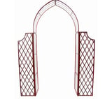Lattice Metal Garden Arch with Side Panels