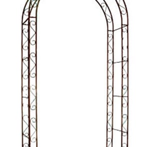 Rustic Iron Antiqued Metal Garden Arch