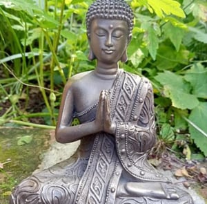 Bronzed Thai Buddha Garden Ornament