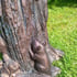 Cat and Mouse Bronzed Garden Statue