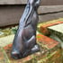 Pondering Hare Bronzed Garden Sculpture