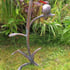 Kingfisher on Reeds Bronzed Garden Statue