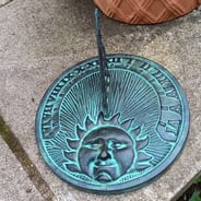 Cast Iron Sundial Garden Ornament