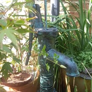 Cast Iron Hand Water Pump Garden Ornament