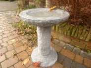 Cascade Grey Granite Bird Bath