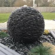 Slate Sphere Garden Water Feature 50cm