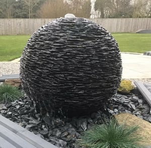 Slate Sphere Garden Water Feature 60cm