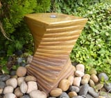 Small Twisting Column Rainbow Stone Water Feature
