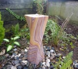Smooth Twisting Column Rainbow Stone Water Feature