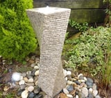 Twisted Column Beige Granite Water Feature