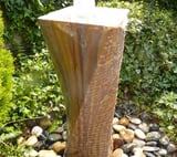 Large Twisting Column Rainbow Stone Water Feature