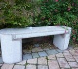 Aberdeen Pink Granite Garden Bench