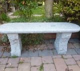 Acton Grey Granite Garden Bench