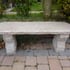 Pink Rustic Granite Garden Bench