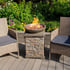Radiant Stone Look Gas Garden Fire Pit