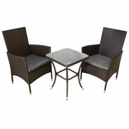 Radiant 3 Piece Rattan Bistro Set Brown