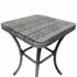 Radiant 3 Piece Rattan Bistro Set Grey Table