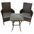 Radiant 3 Piece Rattan Dining Set Brown