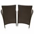Radiant 3 Piece Rattan Dining Set Chair Backs Brown