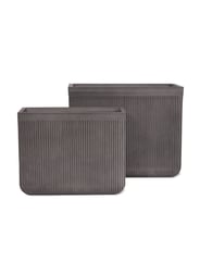 Midford Rectangular Garden Planter Set of Two