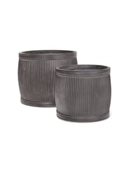 Midford Round Garden Planter Set of Two