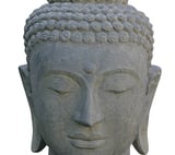 Small Buddha Head Stone Ornament