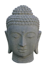 Small Buddha Head Stone Ornament