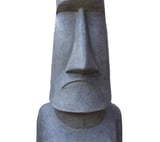 Large Moai Head Stone Ornament