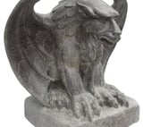 Seated Gothic Dragon Stone Ornament