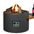 Happy Cocooning 61cm Grey Gas Fire Bowl with Optional Shelf