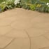 Abbey 2.4m Twist Circle Garden Patio Kit York Gold