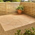 Abbey 2.4m Twist Circle Patio Kit York Gold