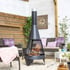 Extra Large Colarado Steel Chimenea Woodburner