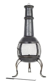 Large Leon Steel Chimenea